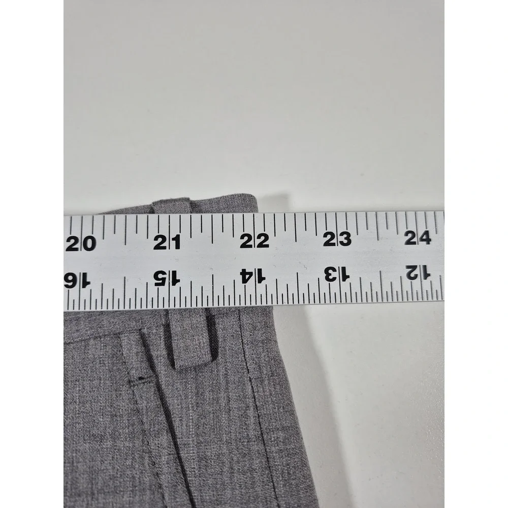 Giles & Jasper Dress Pants Mens 44x36 Gray Wool Stretch Flat Front Unhemmed NWT